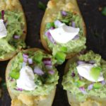 Potato Halves with Melted Cheese & Guacamole | www.berrysweetlife.com