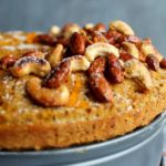 Butternut Bundt Cake with Orange Glaze & Toasted Nuts. Completely delicious butternut cake made with wholewheat flour & reduced sugar. Dense & perfectly moist, amazing thanksgiving cake. Perfect holiday sweet treat! | berrysweetlife.com