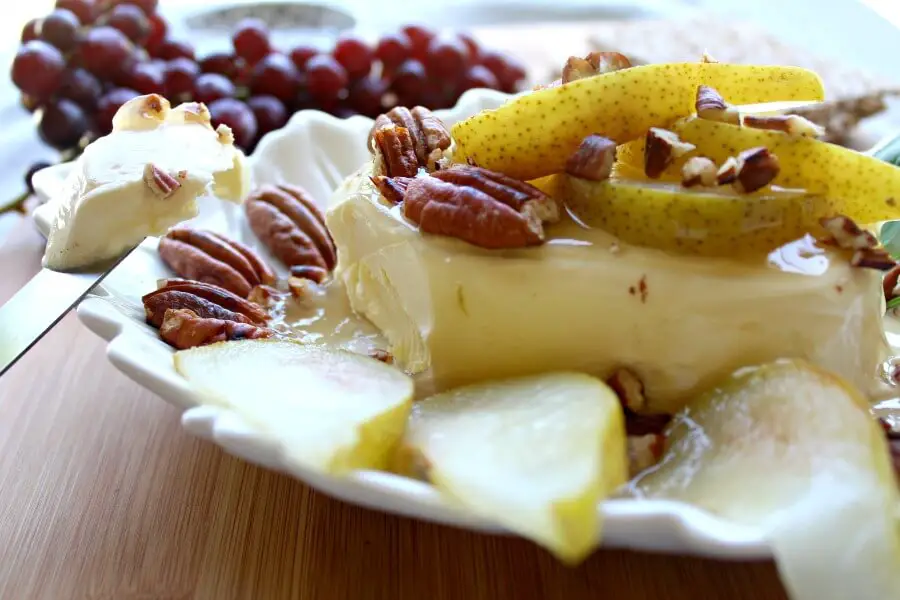Cream Cheese Appetizer with Poached Pear & Pecans
