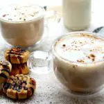Spiced Vanilla London Fog. An Earl Grey latte with spices and vanilla. Perfect hearty hot drink for the holidays. Quick & easy recipe | berrysweetlife.com