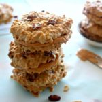 Oaty Raisin Peanut Butter Sandwich Cookies. Healthier oatmeal brown flour & raisin cookies with a peanut butter filling. A delicious snack or tea time treat. Your kids will love these! | berrysweetlife.com