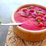 Raspberry Coconut Dragon Fruit Smoothie Bowls. Very healthy breakfast smoothie bowls. Quick & easy to make, dairy free & totally DELICIOUS! | berrysweetlife.com