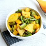 Green Bean Yellow Pepper Pineapple Stir Fry. A fresh summer side dish, or a healthy, light meal. Delicious & Aromatic! | berrysweetlife.com