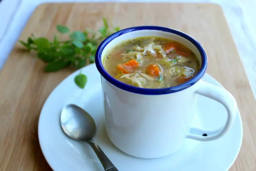 Healthy Homemade Celery Carrot Chicken Soup