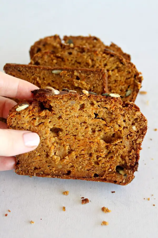 Honey Butternut Carrot Bread. A healthy, moist, spicy, slightly sweet bread recipe that packs a punch of deliciousness and wholesomeness! | berrysweetlife.com