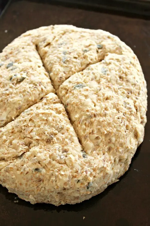 No Knead Multi-Seed Potato Bread. An incredibly easy bread to make, crunchy on the outside, moist, soft & fluffy on the inside. Very flavourful & healthy! | berrysweetlife.com
