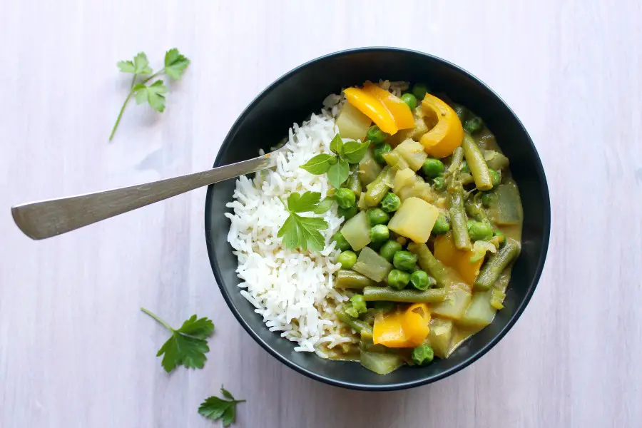Vegetable Coconut Thai Green Curry