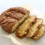 Simple Zucchini Feta Soda Bread. Only 20 minutes to prepare, this easy recipe makes a large loaf of flavoursome, crispy on the outside, soft in the centre savoury bread! | berrysweetlife.com