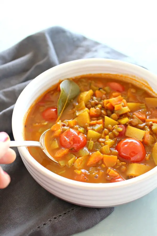 Amazing Indian Vegetable Lentil Soup | Berry Sweet Life
