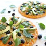 Artichoke Avo Black Olive Pizza. A 20 minute, healthy and delicious pizza - bursting with flavour and goodness! | berrysweetlife.com