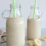 Peanut Butter Banana Protein Smoothie. A 5 minute thick, creamy, DELICIOUS smoothie that is packed with protein, vitamins and minerals | berrysweetlife.com