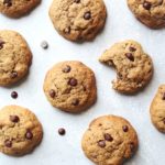 Soft in the middle, chunky, buttery, The Best Coffee Chocolate Chip Cookies studded with dark chocolate chips and chopped pecan nuts. These are dangerously good! | berrysweetlife.com