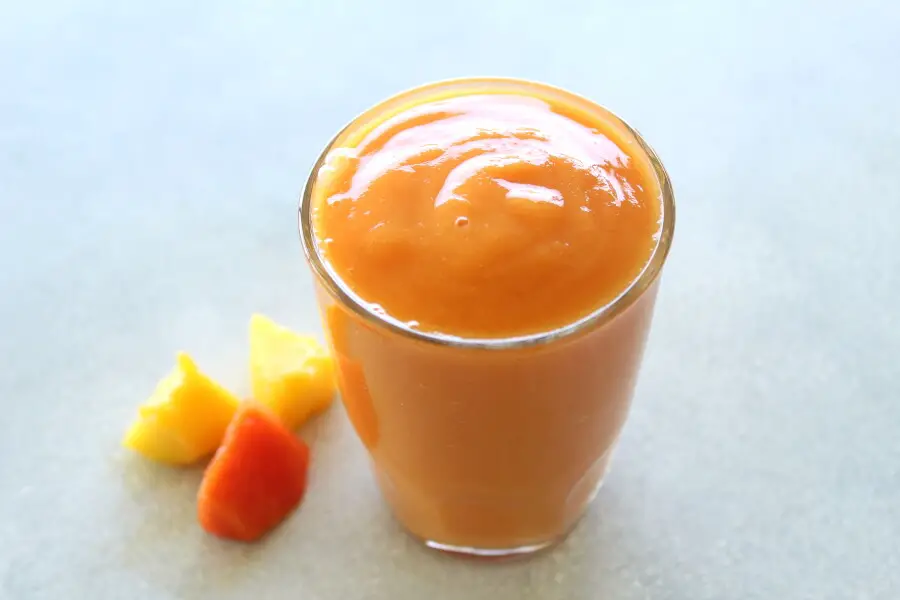 Nourishing Mango Papaya Ginger Smoothie