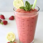 Glowing Skin Strawberry Lemon Smoothie | berrysweetlife.com