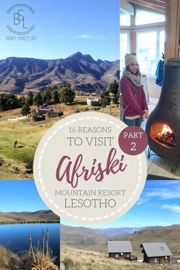 A list of 16 Reasons To Visit Afriski Lesotho: from the sheer beauty, the snow and the skiing, to the delicious food and spicy gluhwein! | berrysweetlife.com