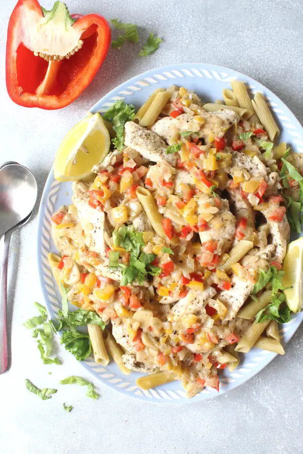 Baked Chicken Pasta With Coconut Sauce | berrysweetlife.com