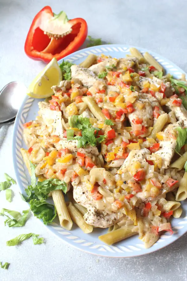 Baked Chicken Pasta With Coconut Sauce | berrysweetlife.com