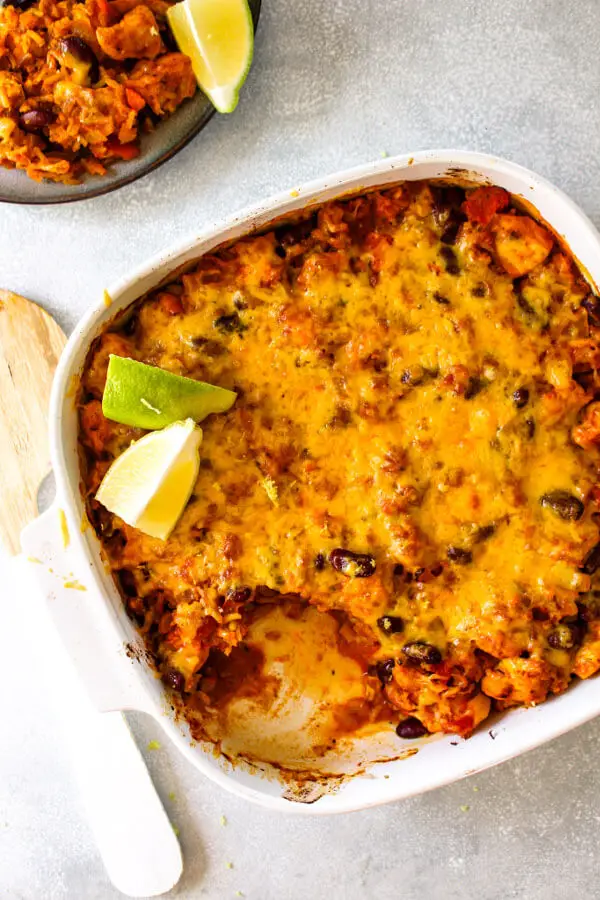 Cuban-Style Chicken Rice Bake - Berry Sweet Life