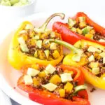 Quinoa And Butternut Stuffed Peppers | berrysweetlife.com