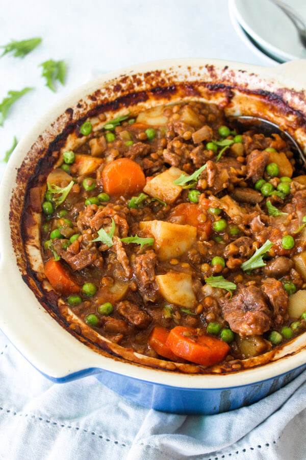 Crock Pot Beef And Lentil Stew - Berry Sweet Life