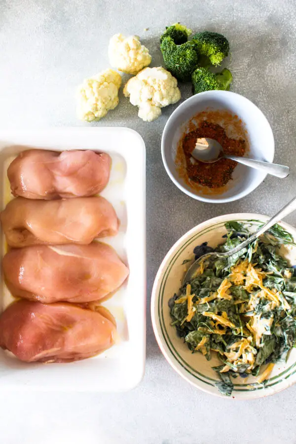 Spinach Stuffed Chicken Breasts With Broccoli Berry Sweet Life