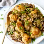 Garlic Mushroom Chicken Casserole | berrysweetlife.com