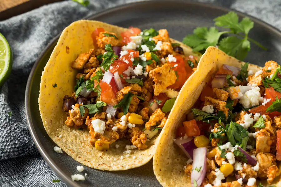 Spicy Black Bean Tofu Tacos - Berry Sweet Life